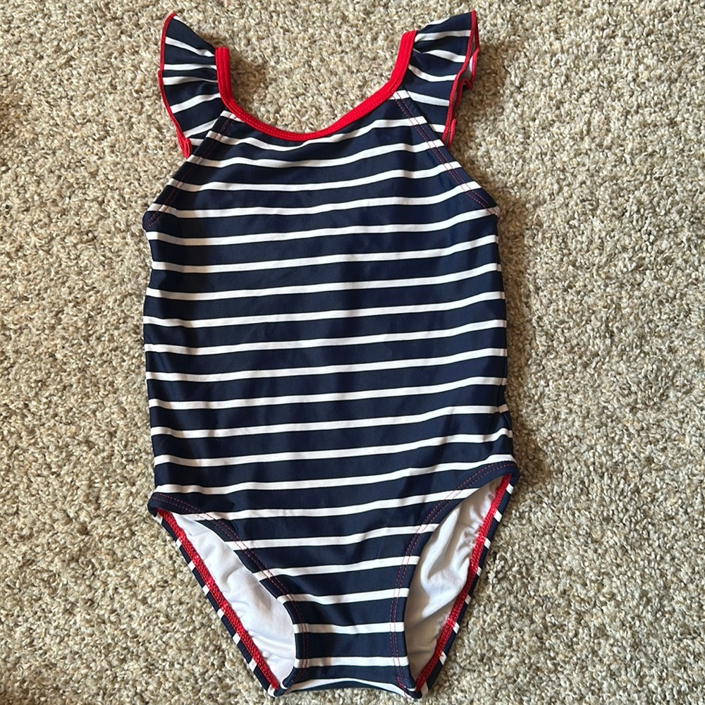Hanna Anderson swimsuit striped size 3t